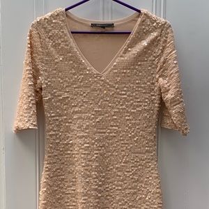 Rose BCBG MaxAzria Sequin Dress
